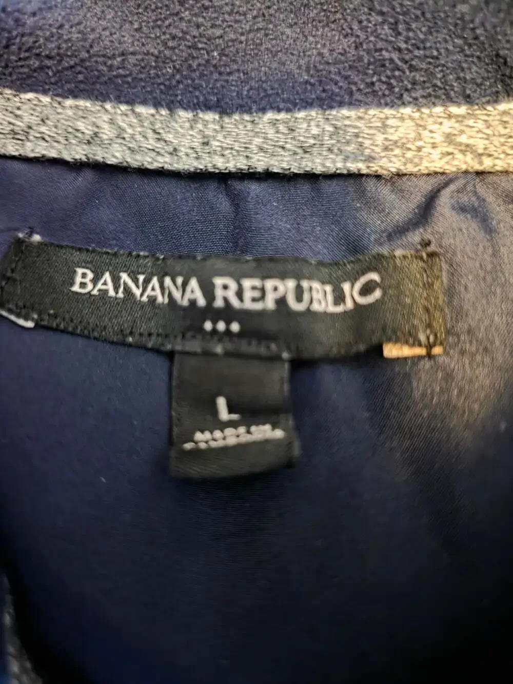 Banana‎ Republic Mixed Media Quilted Fleece Full-Zip Hoodie